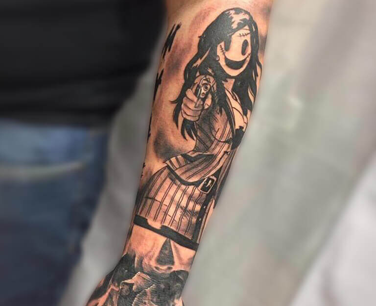 Tättowierhandwerk Hameln | Phantasie Tattoo von einer Frau